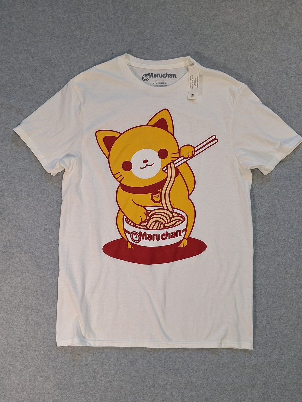 NWT Cat Noodle Graphic Tee - White & Yellow
